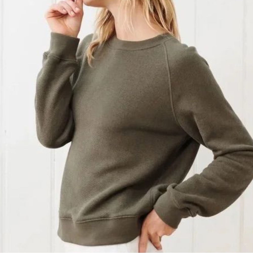 Jenni Kayne Saturday Sweatshirt in Dark Sage